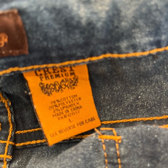 Crest Premium Overall Jeans sz L ladies light wash. - Picture 11 of 12